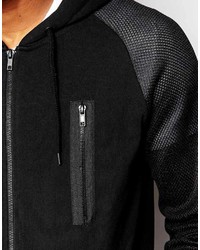 schwarzer Pullover mit einem Kapuze von Asos