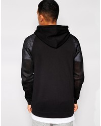 schwarzer Pullover mit einem Kapuze von Asos