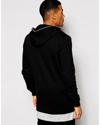 schwarzer Pullover mit einem Kapuze von Asos