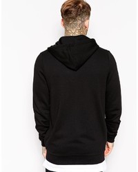 schwarzer Pullover mit einem Kapuze von Asos