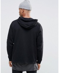 schwarzer Pullover mit einem Kapuze von Asos