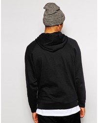 schwarzer Pullover mit einem Kapuze von Asos