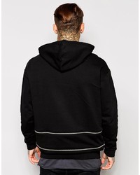 schwarzer Pullover mit einem Kapuze von Asos