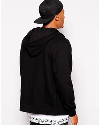 schwarzer Pullover mit einem Kapuze von Asos