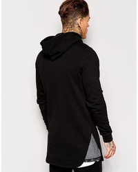 schwarzer Pullover mit einem Kapuze von Asos