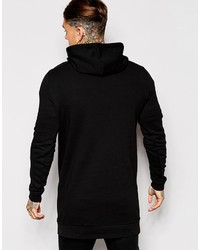 schwarzer Pullover mit einem Kapuze von Asos