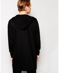 schwarzer Pullover mit einem Kapuze von Asos