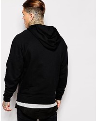 schwarzer Pullover mit einem Kapuze von Asos