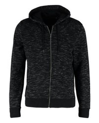 schwarzer Pullover mit einem Kapuze von Brave Soul