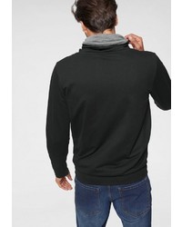 schwarzer Pullover mit einem Kapuze von BRUNO BANANI