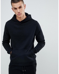 schwarzer Pullover mit einem Kapuze von Burton Menswear