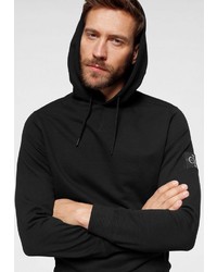 schwarzer Pullover mit einem Kapuze von Calvin Klein Jeans