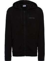 schwarzer Pullover mit einem Kapuze von Calvin Klein