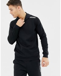 schwarzer Pullover mit einem Kapuze von Calvin Klein Performance
