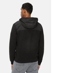 schwarzer Pullover mit einem Kapuze von camel active