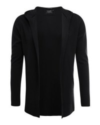 schwarzer Pullover mit einem Kapuze von Chasin'