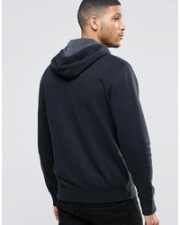 schwarzer Pullover mit einem Kapuze von Converse