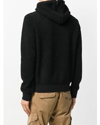 schwarzer Pullover mit einem Kapuze von Stampd