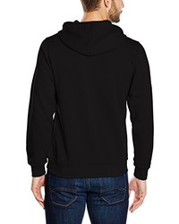 schwarzer Pullover mit einem Kapuze von Clique