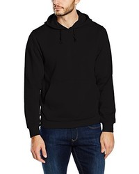 schwarzer Pullover mit einem Kapuze von Clique