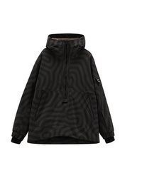 schwarzer Pullover mit einem Kapuze von CMP