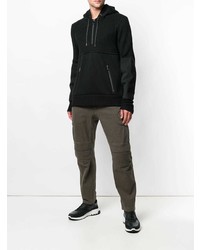 schwarzer Pullover mit einem Kapuze von Neil Barrett