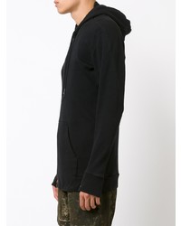 schwarzer Pullover mit einem Kapuze von 11 By Boris Bidjan Saberi