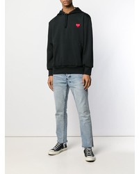 schwarzer Pullover mit einem Kapuze von Comme Des Garcons Play