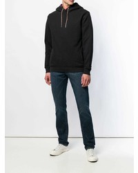schwarzer Pullover mit einem Kapuze von Frame