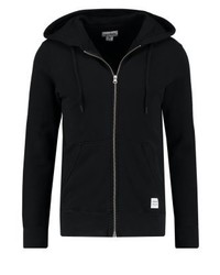 schwarzer Pullover mit einem Kapuze von Converse