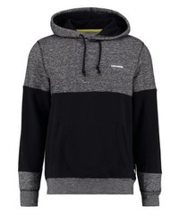 schwarzer Pullover mit einem Kapuze von Converse