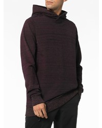 schwarzer Pullover mit einem Kapuze von Byborre