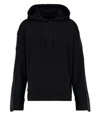 schwarzer Pullover mit einem Kapuze von D.GNAK