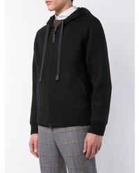 schwarzer Pullover mit einem Kapuze von Coach