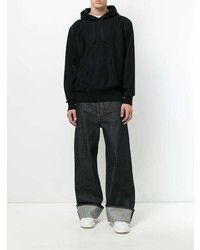 schwarzer Pullover mit einem Kapuze von Junya Watanabe MAN