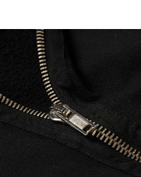 schwarzer Pullover mit einem Kapuze von Rick Owens