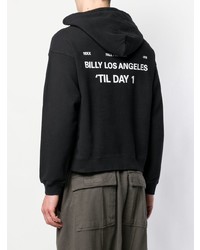 schwarzer Pullover mit einem Kapuze von Billy Los Angeles