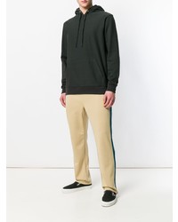 schwarzer Pullover mit einem Kapuze von Stussy