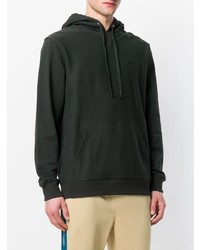 schwarzer Pullover mit einem Kapuze von Stussy