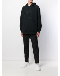 schwarzer Pullover mit einem Kapuze von Burberry