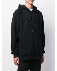 schwarzer Pullover mit einem Kapuze von Burberry