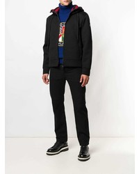 schwarzer Pullover mit einem Kapuze von Moncler