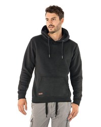 schwarzer Pullover mit einem Kapuze von Eight2Nine