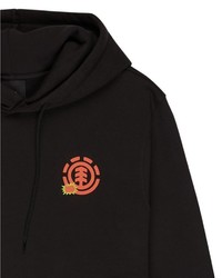 schwarzer Pullover mit einem Kapuze von Element