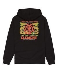 schwarzer Pullover mit einem Kapuze von Element