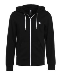 schwarzer Pullover mit einem Kapuze von Element