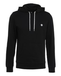 schwarzer Pullover mit einem Kapuze von Element