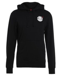 schwarzer Pullover mit einem Kapuze von Element