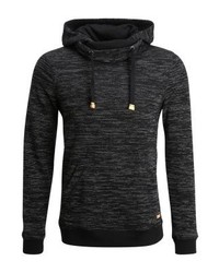 schwarzer Pullover mit einem Kapuze von Esprit
