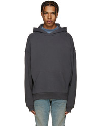 schwarzer Pullover mit einem Kapuze von Fear Of God